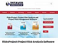 Project risk management software, project management methodology, project risk analysis